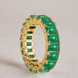 KENSINGTON GREEN EMERALD ETERNITY BAND