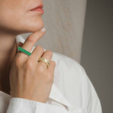 KENSINGTON GREEN EMERALD ETERNITY BAND