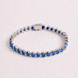 SLOANE 14CT BLUE SAPPHIRE TENNIS BRACELET