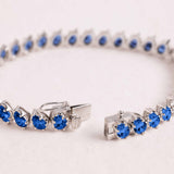 SLOANE 14CT BLUE SAPPHIRE TENNIS BRACELET