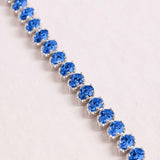 SLOANE 14CT BLUE SAPPHIRE TENNIS BRACELET
