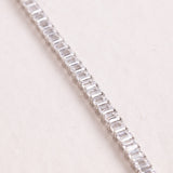 KENSINGTON 10CT EMERALD CUT DIAMOND TENNIS BRACELET