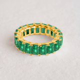 KENSINGTON GREEN EMERALD ETERNITY BAND